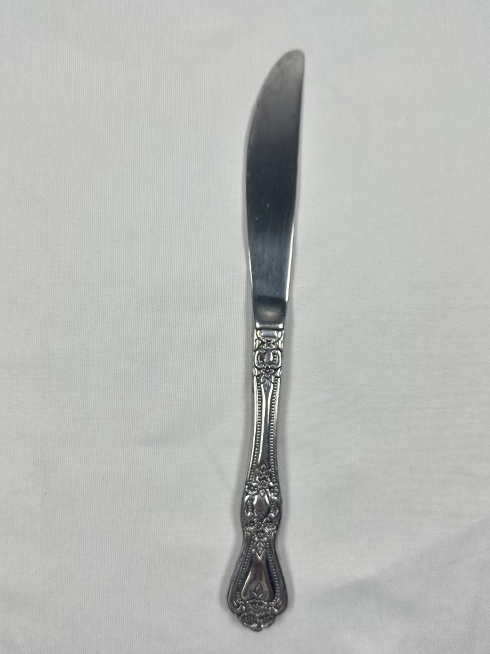 A SINGLE Stanley Rogers Co. Precious Rose Stainless Steel Dinner Knife Korea
